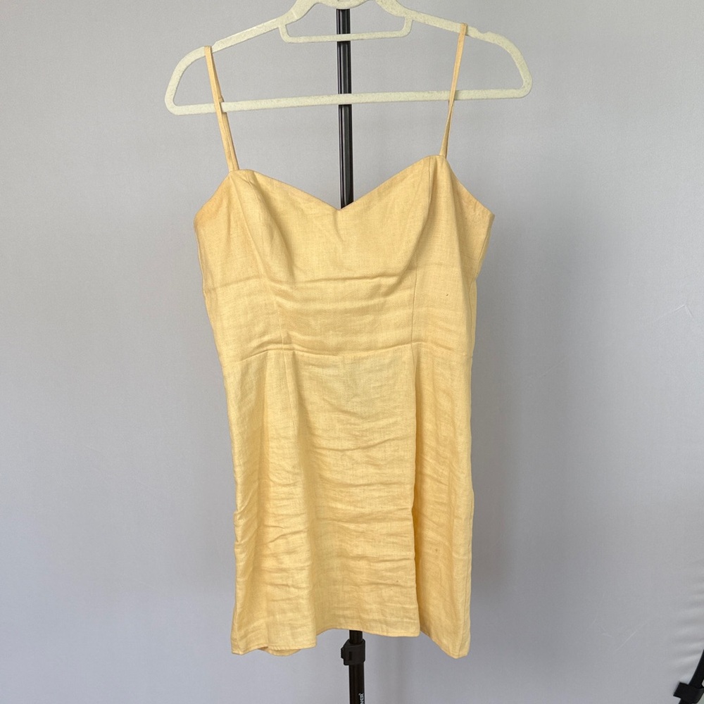 Reformation Yellow Mini Dress